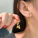 Beliebte Ballon-Hund-Anhänger Dangle-Ohrringe für Frauen Metall-Stil Süße Canimal Creolen Mode Schmuck Hochzeit Party Geschenke