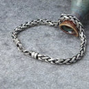 Men's Vintage Stainless Steel Keel Bracelet with Lobster Claw Clasp Fashion Ethnic Trend Jewelry Anniversary Gift