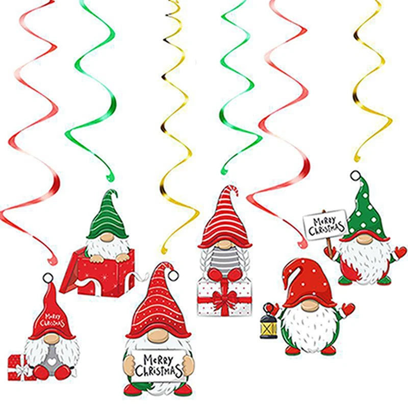 Merry Christmas Balloon Santa Claus Christmas Tree Elk Banner Ornaments Christmas Party Decorations For Home 2024 Xmas Pendants