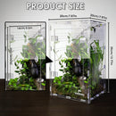 Reptile Acrylic Enclosure High Transparency Habitat Tank for Spider Mantis Gecko Corn Snake Breeding Box with Ventilation Holes