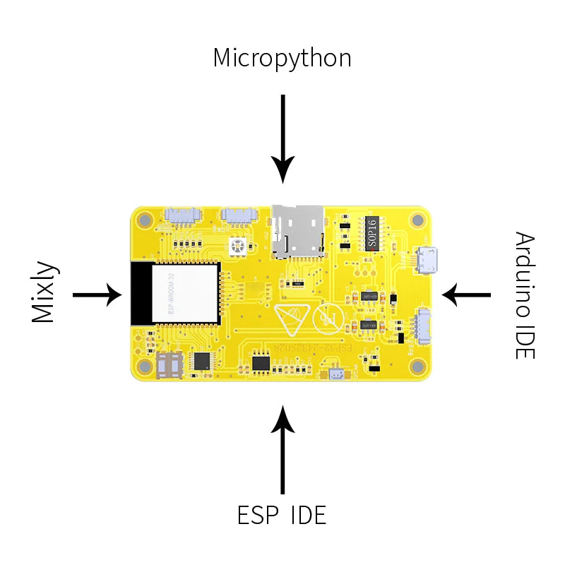 ESP32 2.8 Inch Touch Screen for Arduino LVGL WIFI&Bluetooth 240*320 Smart Display Screen TFT LCD Module with Free Tutorials