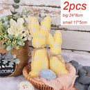 2/3PCS Easter Ornaments Carrots Rabbit Hanging Pendant Toy Cloth Props Happy Easter Decorations 2023 for Home Party