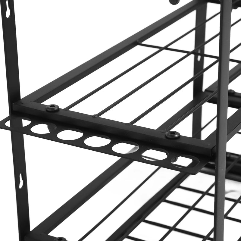 Organizer Garage Tool Organizer Power Tool Wall Mount 4 Layer Garage Storage Rack for Drill Screwdriver Home Storage Rack