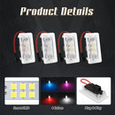 For Tesla Model 3 Y S X LED Atmosphere Foot-Well Lights Car Interior Lighting Floor Door Puddle Decorative Lamp Auto Accessories