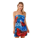 Women Sexy V-Neck Lace Bodycon Dress Elegant Sleeveless  Fit Cocktail Party Evening Mini Dress with Floral Print