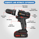 25+3 Torque Cordless Drill Electric Screwdriver Rechargeable Electric Drill Lithium-Ion Battery 2 Speed DIY Driver Power Tools