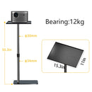 Floor Projector Support Stand Metal Holder Multi-angle Adjustable 360 ° PTZ Rotating Projector Bracket for Film Video Projector