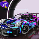 Compatible 42096 20097 City Technical Car Cyberpunk Speed Racing Vehicle Building Blocks Assembly Toys For Kid Birthday Gift