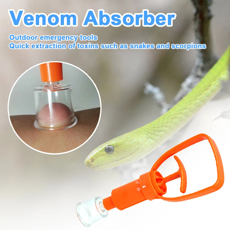 Outdoor Venom Extractor Venom Snake Mosquito Bee Bite Vacuum Suction Pump Survival Camping Hiking First Aid Safety Rescue Tools