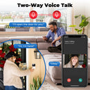 2026 Wireless Smart Video Doorbell, 2.4G WiFi Home Security Camera, 2-way Audio, Night Vision, Battery, Secure Home Monitoring