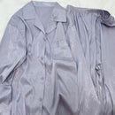 Autumn Winter New Lapel Cardigan Women's 2 Pieces Set Ice Silk Soft Sleepwear for Women Simple Solid Color Elegant Women's Sets