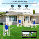 Hiseeu-Wireless Surveillance Camera, Dual Lens, 4X Digital Zoom, AI Human Detect, ONVIF, Outdoor Security PTZ IP Cameras, 4K, 8M