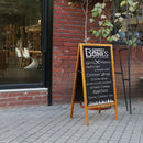 A Board Chalkboard Magnetic Chalkboard Easel Double Sided Wooden Sign Board