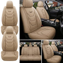 Universal 5-Seat PU Leather Car Seat Covers Full set Front Rear Seat Cushion Anti-scratch Protection For Sedan SUV