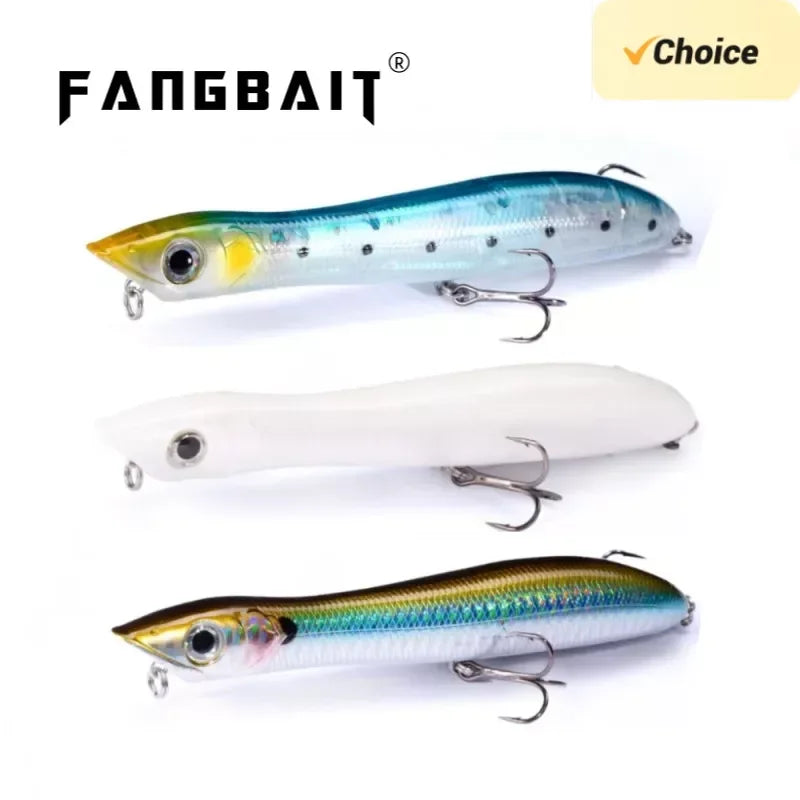 Patchinko 140 Topwater Popper Fishing Lure patchinco 100/140mm Surface Floating Baits Long Cast Wobblers Stickbait For Bass Pike