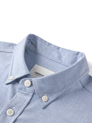 SIMWOOD 2025 Autumn New Regular Fit Smart Casual Shirts Men Basic Solid Color 180gsm Oxford Fabric Shirts