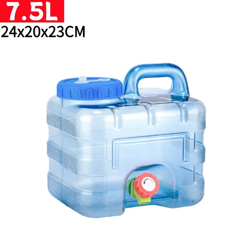 5 L Water Container with Faucet Water Can Bucket Large Capacity Water Bottle Portable Water Container For Outdoor Camping Travel