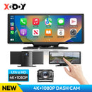 XGODY 4K HD Touch Screen Carplay Android Auto Dash Camera 10.26" Large Screen Wireless Radio Multimedia