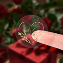 Custom Gold Foil Stickers Wedding nvitation card gift box Personalized Round logo Bridal Party Decoration Hebrew Minor Language