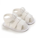 Summer Newborn Baby Fashion Soft Crib Shoes First Walker Anti Slip Sandals Shoes Boy Girl  Prewalker Canvas Casual Shoes 0-18M