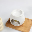 Nordic Style Porcelain Essential Oil Burner Candle Holder Oil Lamp Aroma Censer for Indoor Smell Supply Home Decor