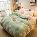 Pineapple Avocado Pattern Super Soft Raschel Blanket Thick Coral Fleece Plush Duvet Cover Double Side Warm Blankets For Bed