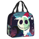 Custom Halloween Insulated Lunch Bag The Nightmare Before Christmas Portable Thermal Cooler Lunch Box Container Tote Bags