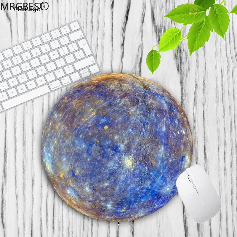 MRGBEST Earth Lunar Planet Carpet Desk Mat Pc Accessories Office Mouse Pad Table Cushion Mouse Mat Pad on The Table Keyboard Pad