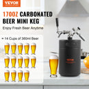 SucceBuy Beer Growler Tap System Keg Growler with Pressure Display CO2 Regulator Faucet Leak-Proof Ring For Draft Homebrew