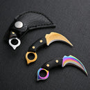 Mini Claw Knife Keychain Hanger Fruit Knife EDC Mini Blade Pocket Key Claw Chain Outdoor Tools Portable Delivery Knife Fashion