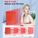 LED Red Light Therapy Panel Lamp for Facial Anti Aging Skin Care Beauty 225 LED Light Body Pain Relief Physical Therapy Tools