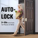 Keyless entry door lock - electronic door lock with keypad, smart latch lock with automatic lock, safe waterproof smart lock 19l