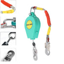 Self Retracting Lifeline 330lbs Fall Arrester Fall Protection with Alloy Steel Hook & Steel Wire Rope 23ft 7m