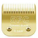 7FC/5FC/4FC/#10/#30/#40 Detachable Pet Dog Clipper Ceramic Blades Set Compatible with Andis,Oster A5,Wahl KM Series Clippers