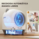 Self-Cleaning Cat Litter Box 80L Odor Elimination App Control Safety Protection 1 Roll of Garbage Bags