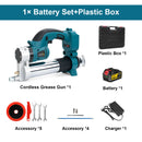 Gisam 10000PSL 69Mpa Brushless Electric Grease Gun High Pressure Car Lubricating Oil Car Maintenance For makita 18v battery pin