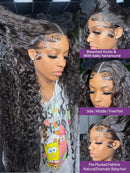 30 40 Inch Deep Wave Lace Front Wig 13x6 Hd Lace Frontal Wig 13x4 Curly Human Hair Wigs For Women Water Wave PrePlucked Lace Wig