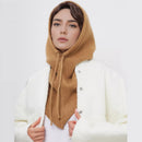 The Arctic Mantle | Hand-Knitted Winter Balaclava with Merino-Blend Insulation