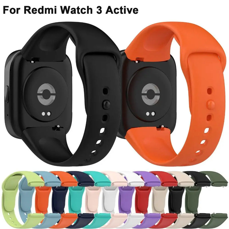 Silicone Strap For Xiaomi Redmi Watch 3 Active/Lite Strap Replacement Watchband For Redmi Watch 3 Bracelet Sport WristBand
