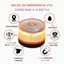 2026 Latest Version Extrastar v16 Car Emergency Light Approved by DGT with Geolocation 3.0 with SIM and Data Paid 2038