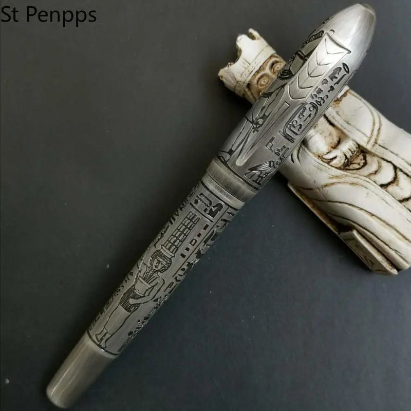 St Penpps Huge Size Fountain Pen Egypt Mars Brass Ink Pen Medium