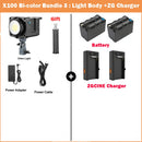 Sokani X100 100W RGB Bi-Color LED Videoleuchte APP-Steuerung Bowens Mount Beleuchtung für Fotografie Videoaufnahmen Outdoor-Drehs