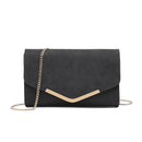 Miss Lulu WOMEN'S Envelope Clutch Evening bag with Chain Elegant handbag for wedding Party and Prom Bridal bag Festive