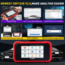 LAUNCH X431 CRP123E V2.0/CRP129E V2.0 Lifetime Free Update SRS ABS Engine Transmission Scan Tool DTC Diagnostic Scanner OBD2 Car
