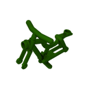 Gobricks 10PCS 4719 Bicycle Bricks Frame Solid or Hollow Stud Parts Compatible MOC Building Block Adult Kids Education DIY Model