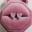 2026 Pink Silver Color Zircon Stud Earrings For Women Earing Girl Party Gift 1 dollar items Gothic freeshipping y2k Jewelry Z7