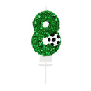 0-9 Numbers Football Cake Candle Kids Sports Theme Football Birthday Party Decoration Favors Cupcake Topper Cake Decor Supplies