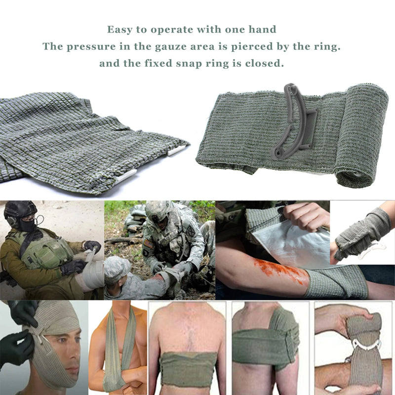 Israeli Bandage 4/6in Wound Dressing Emergency Israel Bandage Combat Compression Tactical First Aid IFAK Trauma Military Medical