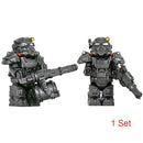 MOC Military Armor Soldiers Mini Anime Action Figures Weapons Robots Mecha Building Blocks Bricks DIY Toys for KIDS gift