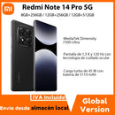 Global Version Xiaomi Redmi Note 14 Pro 5G Smartphone 200MP Camera MediaTek Dimensity 7300-Ultra 1.5K AMOLED Display 5110mAh 45W